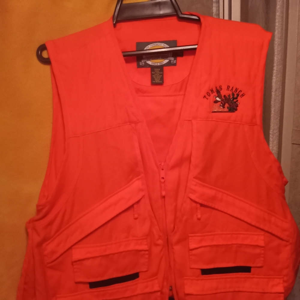 CABELA'S ORANGE HUNTING VEST